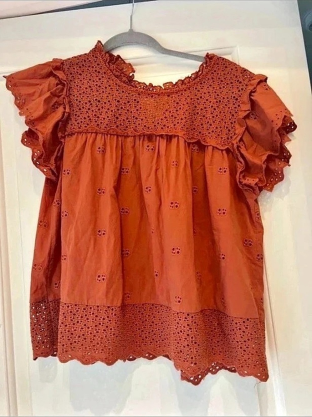 Calypso Women’s Flutter Sleeve Blouse